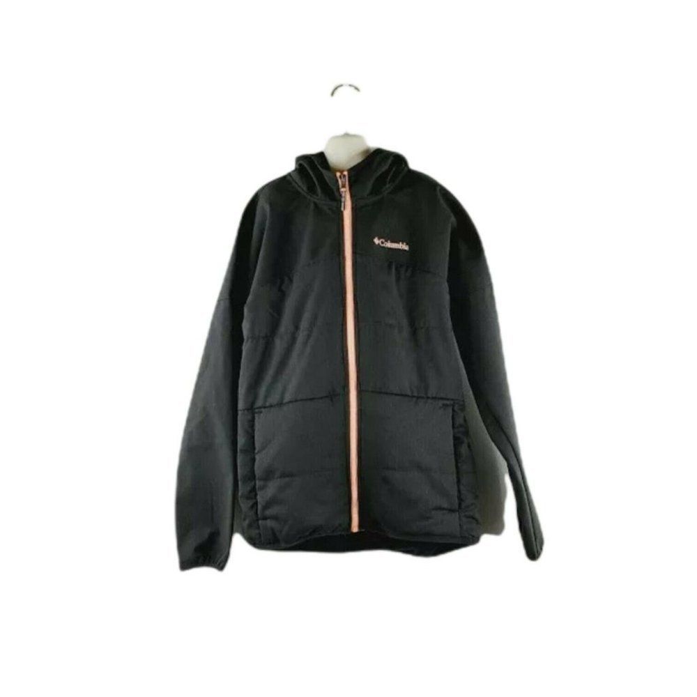 Cloumbia Girls Dark Gray Long Sleeve Full Zip Pock‎